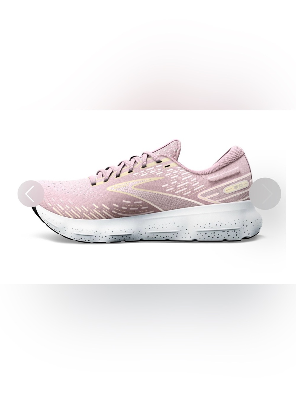 Brooks Women's Glycerin 20 Running Shoe in Light Pink and Cream - Picture 2 of 11